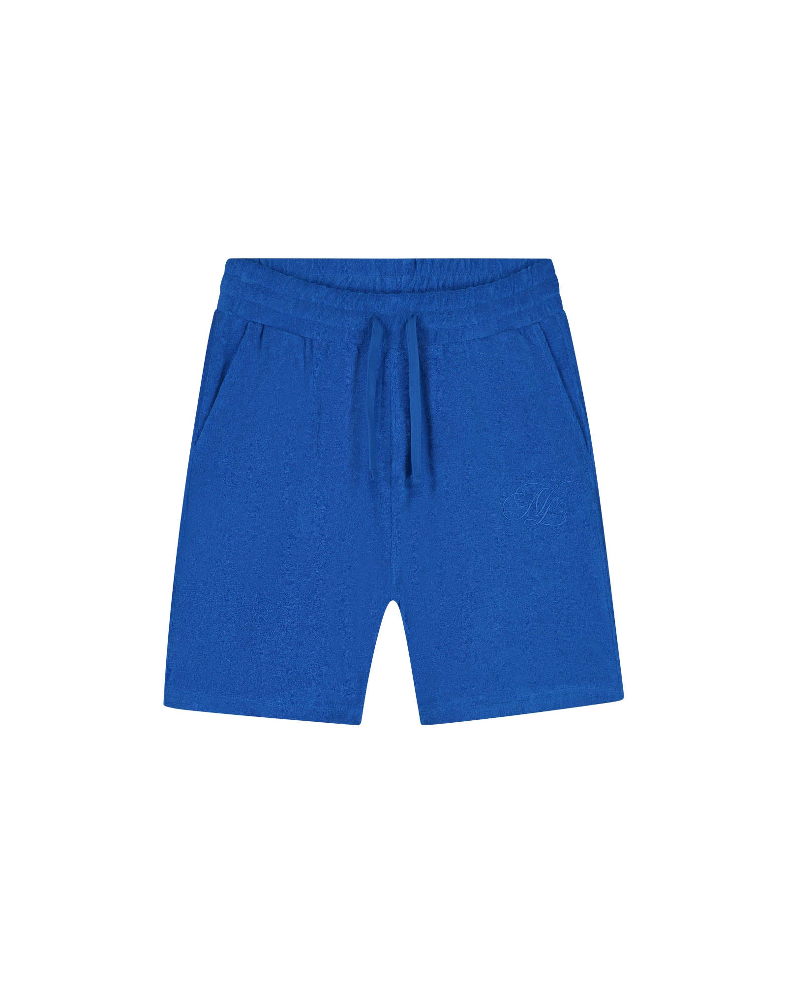 Malelions Men Emblem Towelling Shorts | Cobalt