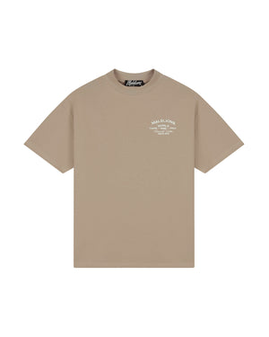 Malelions Men Permanent Vacation T-Shirt | Sage Brown