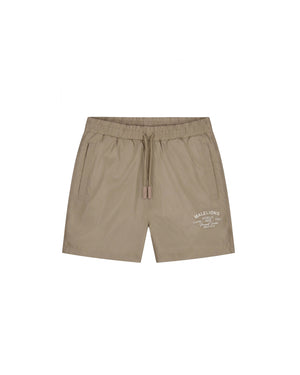 Malelions Men Permanent Vacation Swim Shorts | Sage Brown