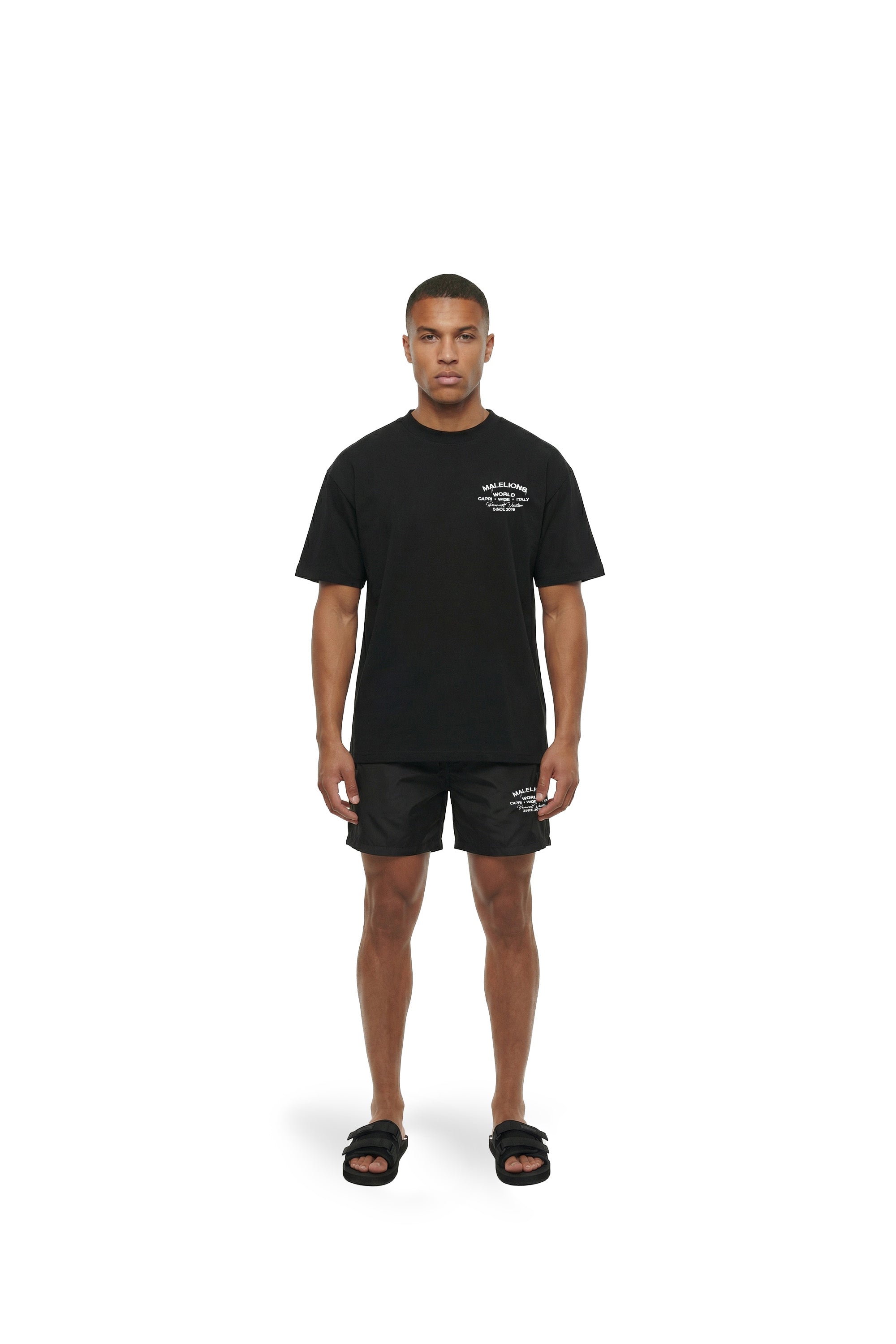 Malelions Men Permanent Vacation Swim Shorts | Black