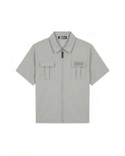 Malelions Men Capri Zip Shirt | Ice Blue