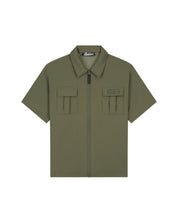 Malelions Men Capri Zip Shirt | Vintage Green