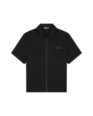 Malelions Men Capri Zip Shirt | Black