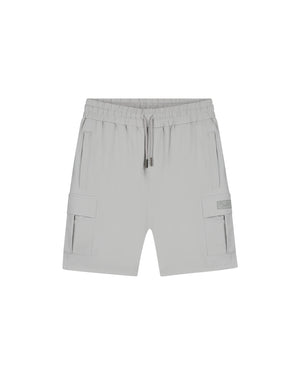 Malelions Men Capri Cargo Shorts | Ice Blue