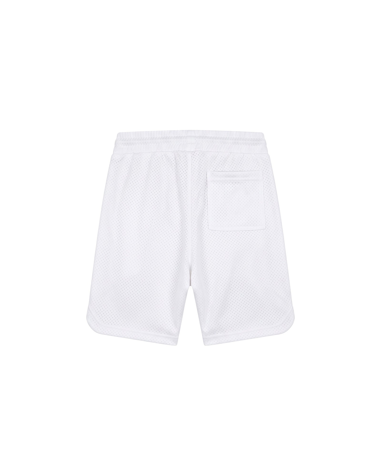 Malelions Men Perforated Mesh Shorts | White