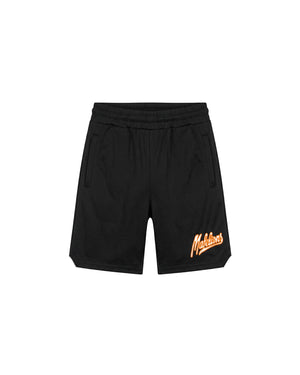 Malelions Men Perforated Mesh Shorts | Black