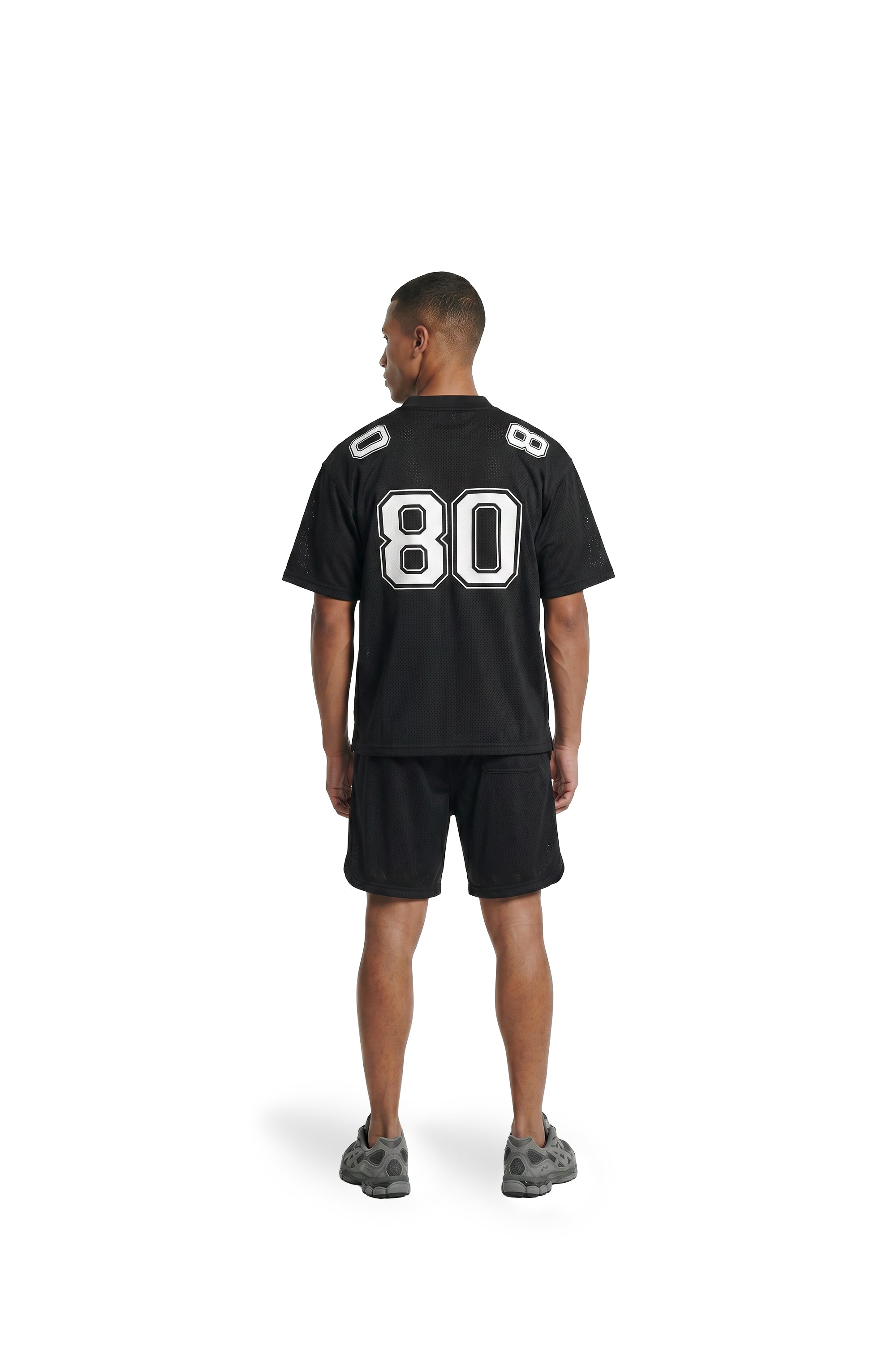 Malelions Men Unperforated Mesh Jersey | Black