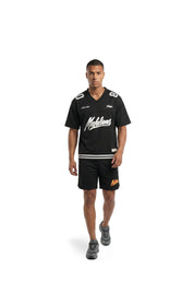 Malelions Men Unperforated Mesh Jersey | Black