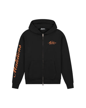 Malelions Men Gentleman Society Zip Hoodie | Black