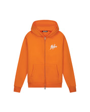 Malelions Men Signature Drip Zip Hoodie | Orange