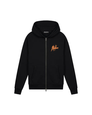 Malelions Men Signature Drip Zip Hoodie | Black