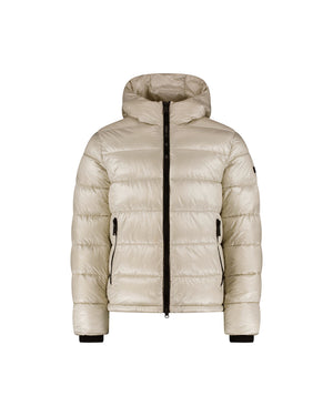 Malelions Men Padded Puffer Jacket | Cream