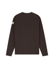Malelions Men Collection Waffle Longsleeve T-Shirt | Brown