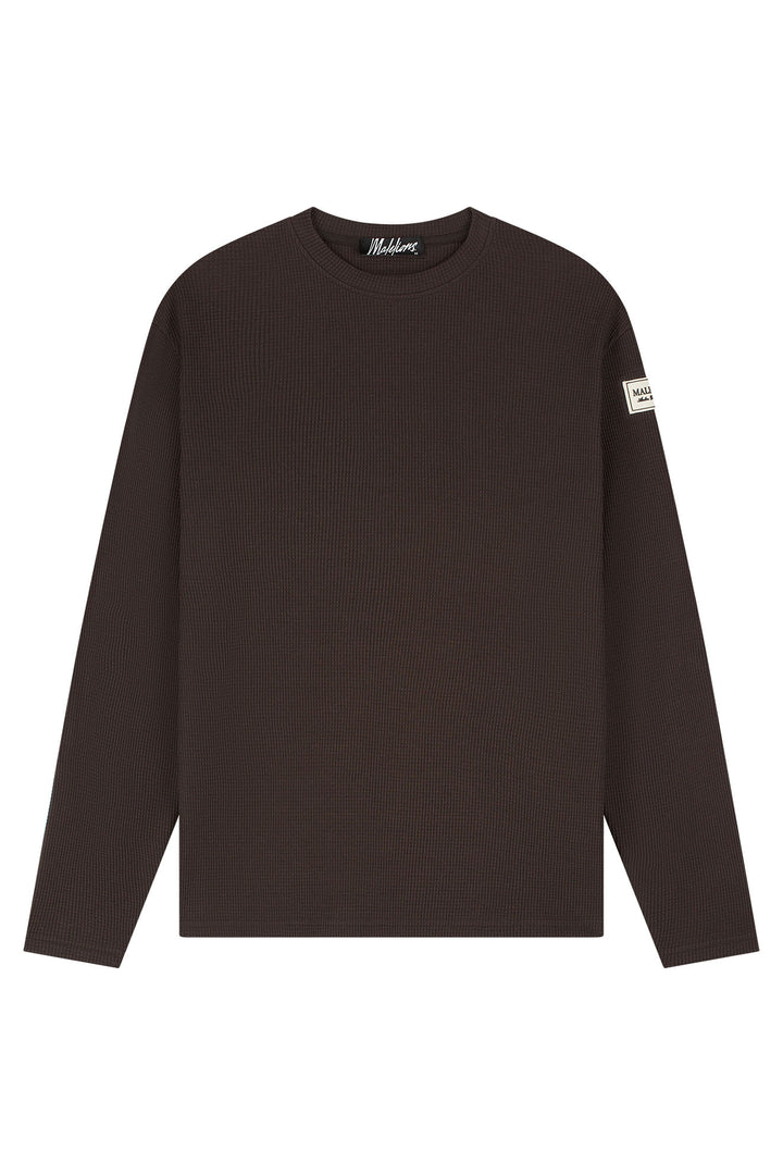 MMB50026005_50001_Malelions_Men_Collection_Waffle_Longsleeve_T-shirt_Brown_Front.jpg