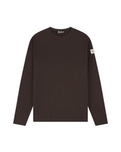 Malelions Men Collection Waffle Longsleeve T-Shirt | Brown