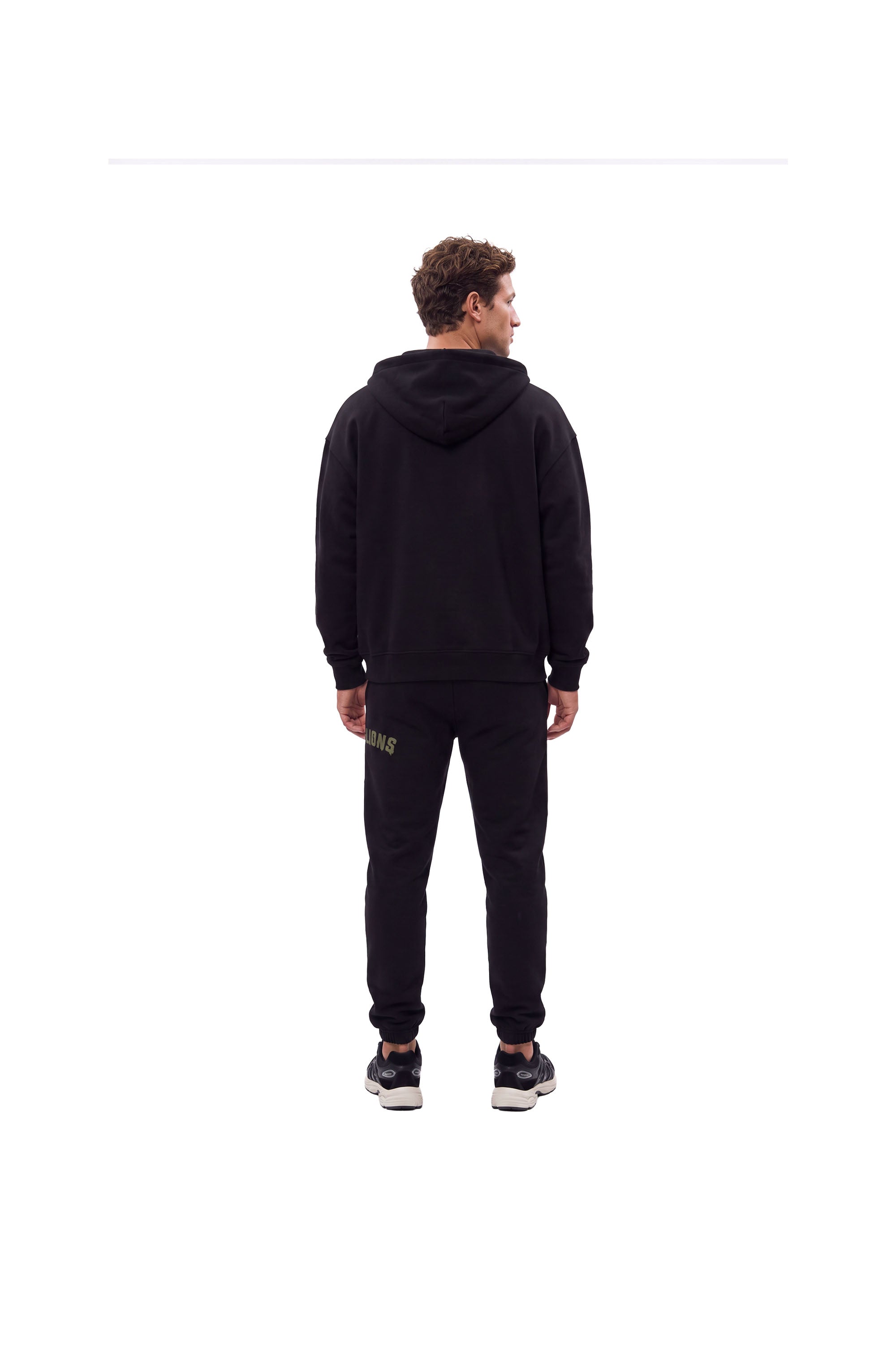 Malelions Men Society Club Zip Hoodie | Black