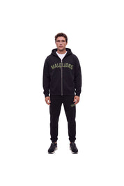 Malelions Men Society Club Zip Hoodie | Black