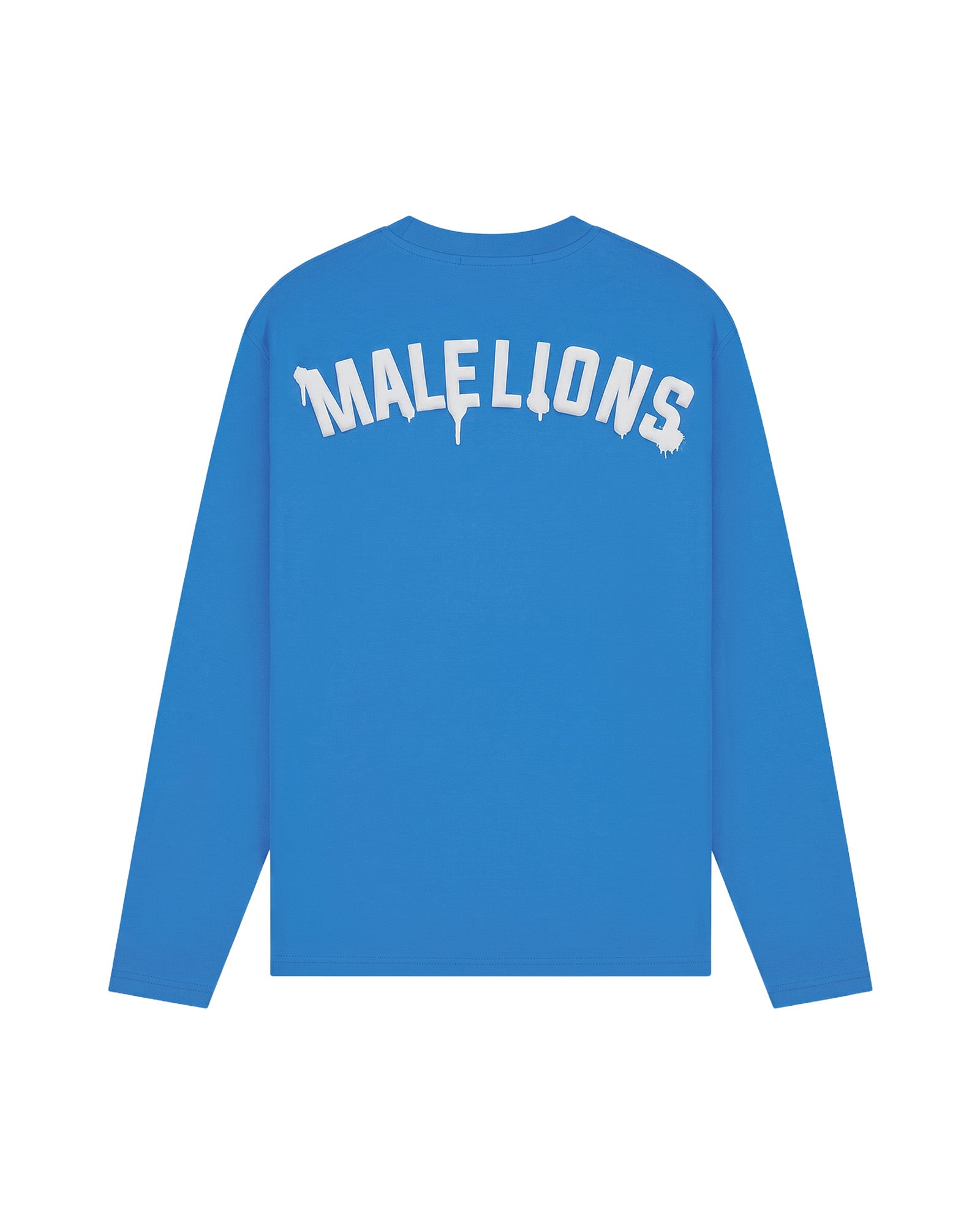 Malelions Men Society Club Longsleeve T-Shirt | Electric Blue