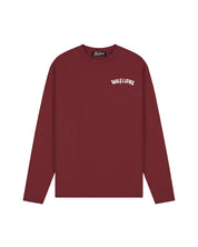 Malelions Men Society Club Longsleeve T-Shirt | Burgundy
