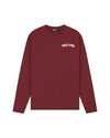  Malelions Men Society Club Longsleeve T-Shirt | Burgundy
