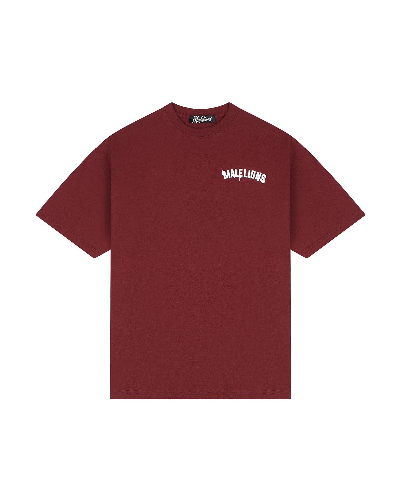 Malelions Men Society Club T-Shirt | Burgundy