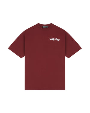 Malelions Men Society Club T-Shirt | Burgundy