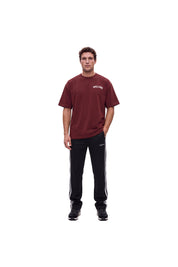 Malelions Men Society Club T-Shirt | Burgundy