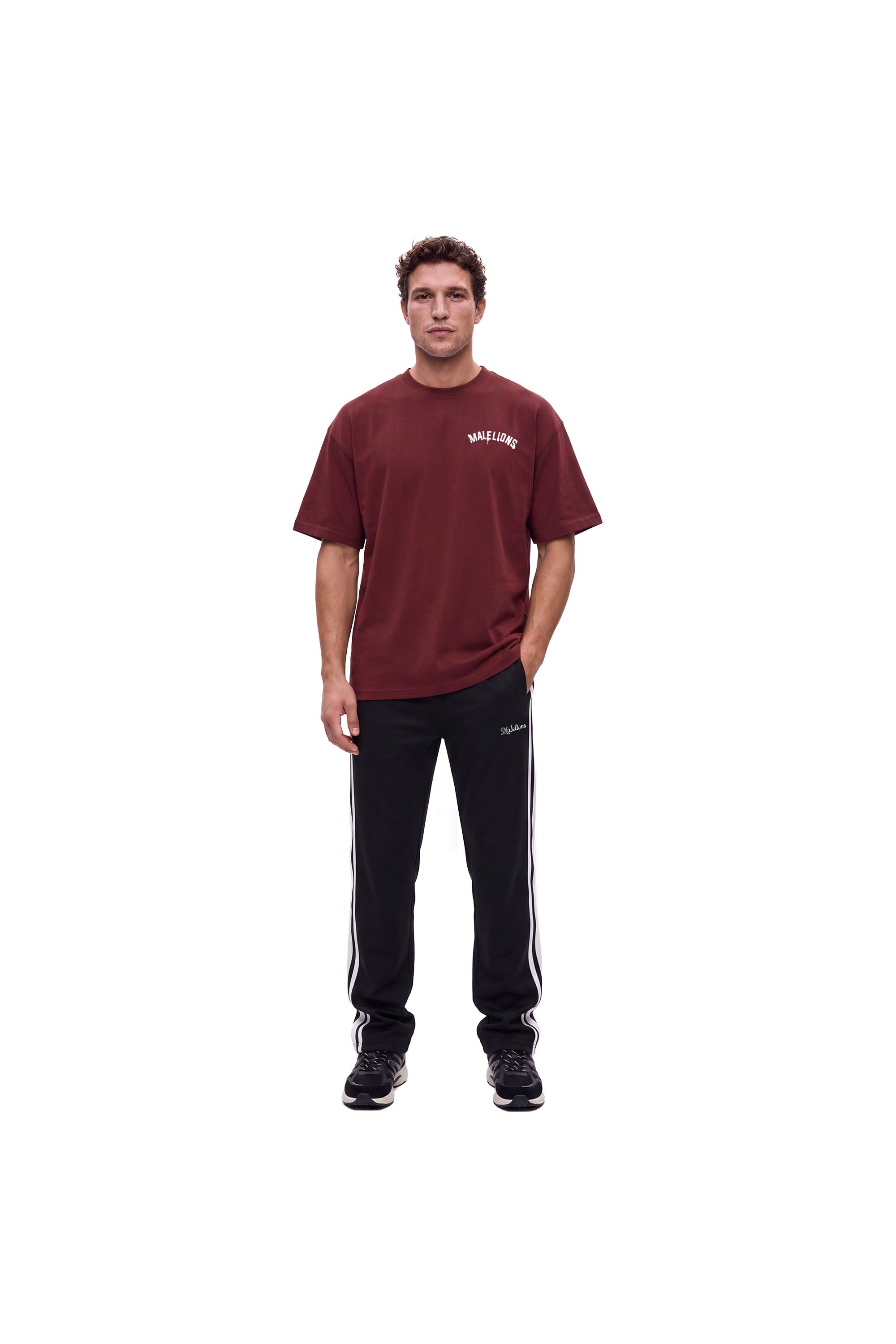 Malelions Men Society Club T-Shirt | Burgundy