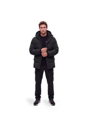 Malelions Men Padded Parka Jacket | Black