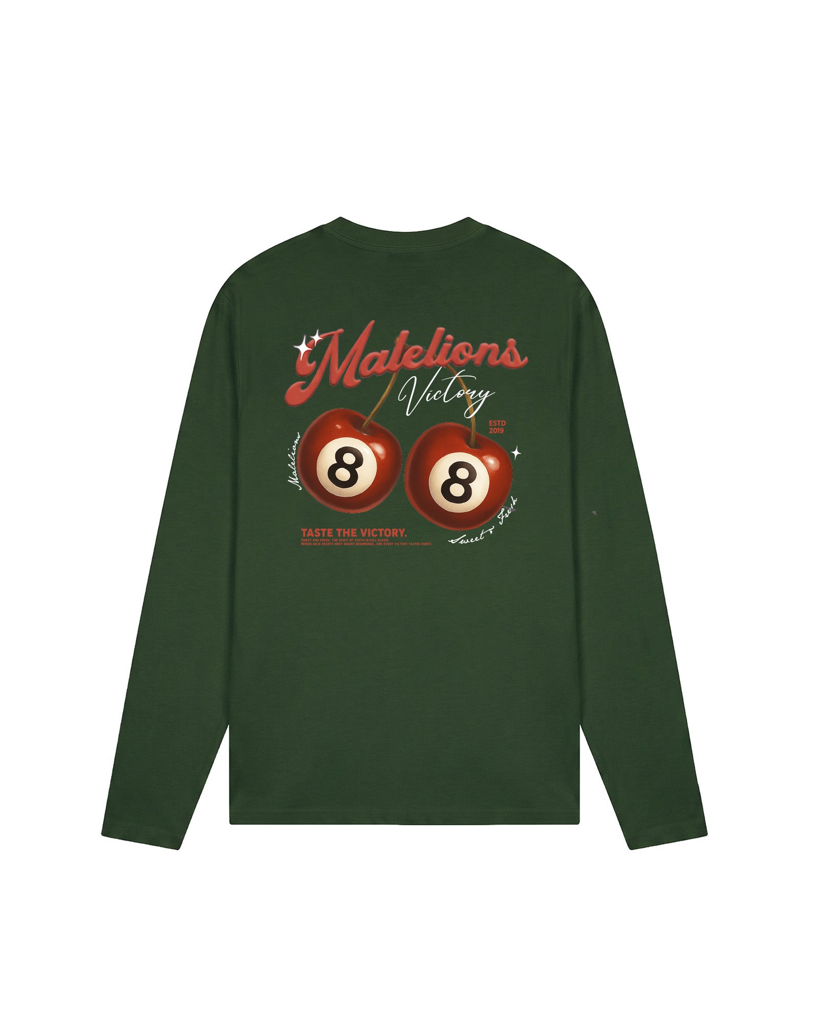 Malelions Men Victory Taste Longsleeve T-Shirt | Racing Green