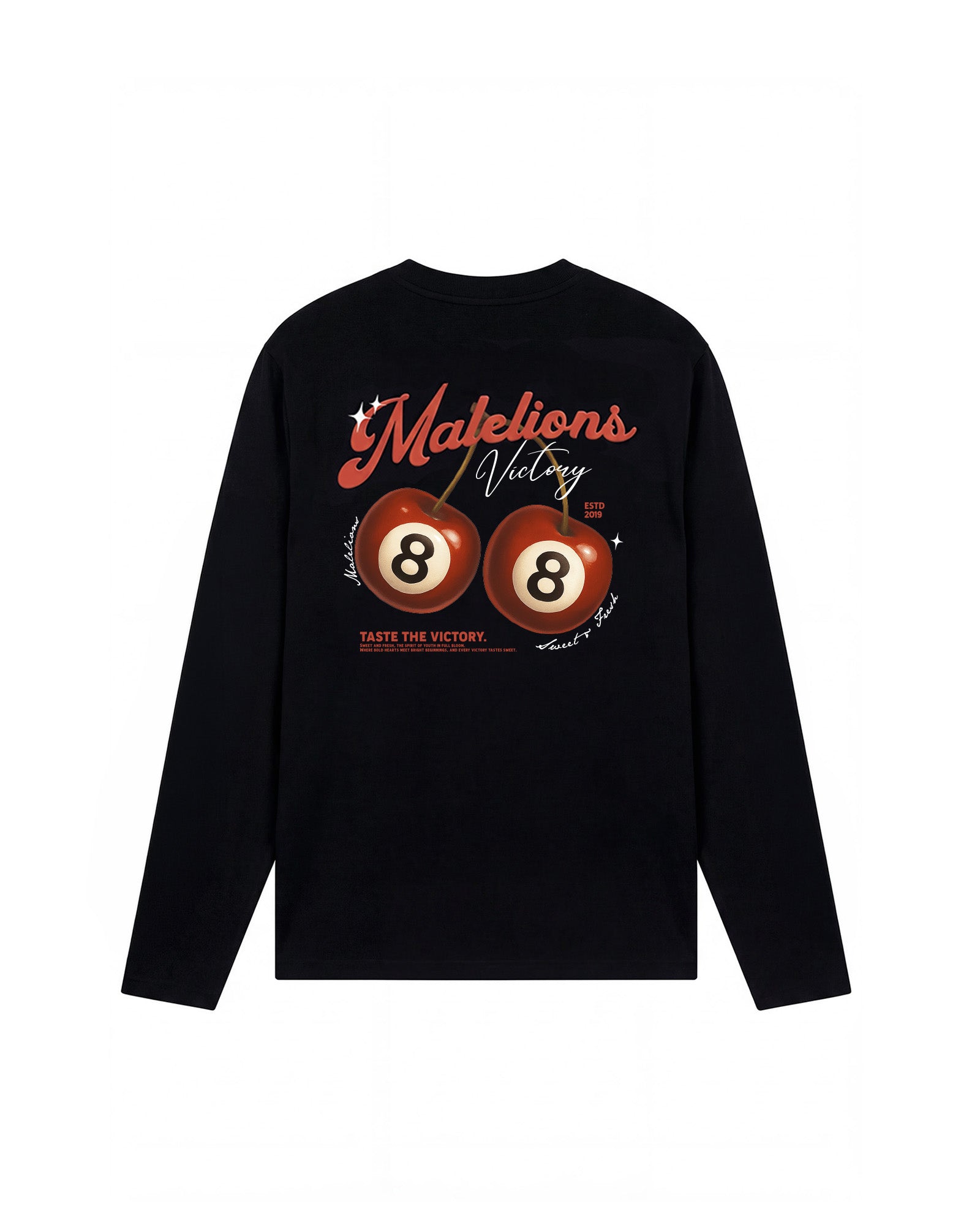 Malelions Men Victory Taste Longsleeve T-Shirt | Black