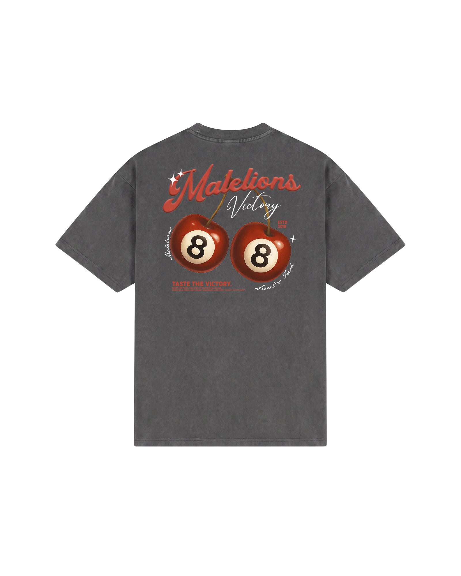 Malelions Men Victory Taste T-Shirt | Acid Wash