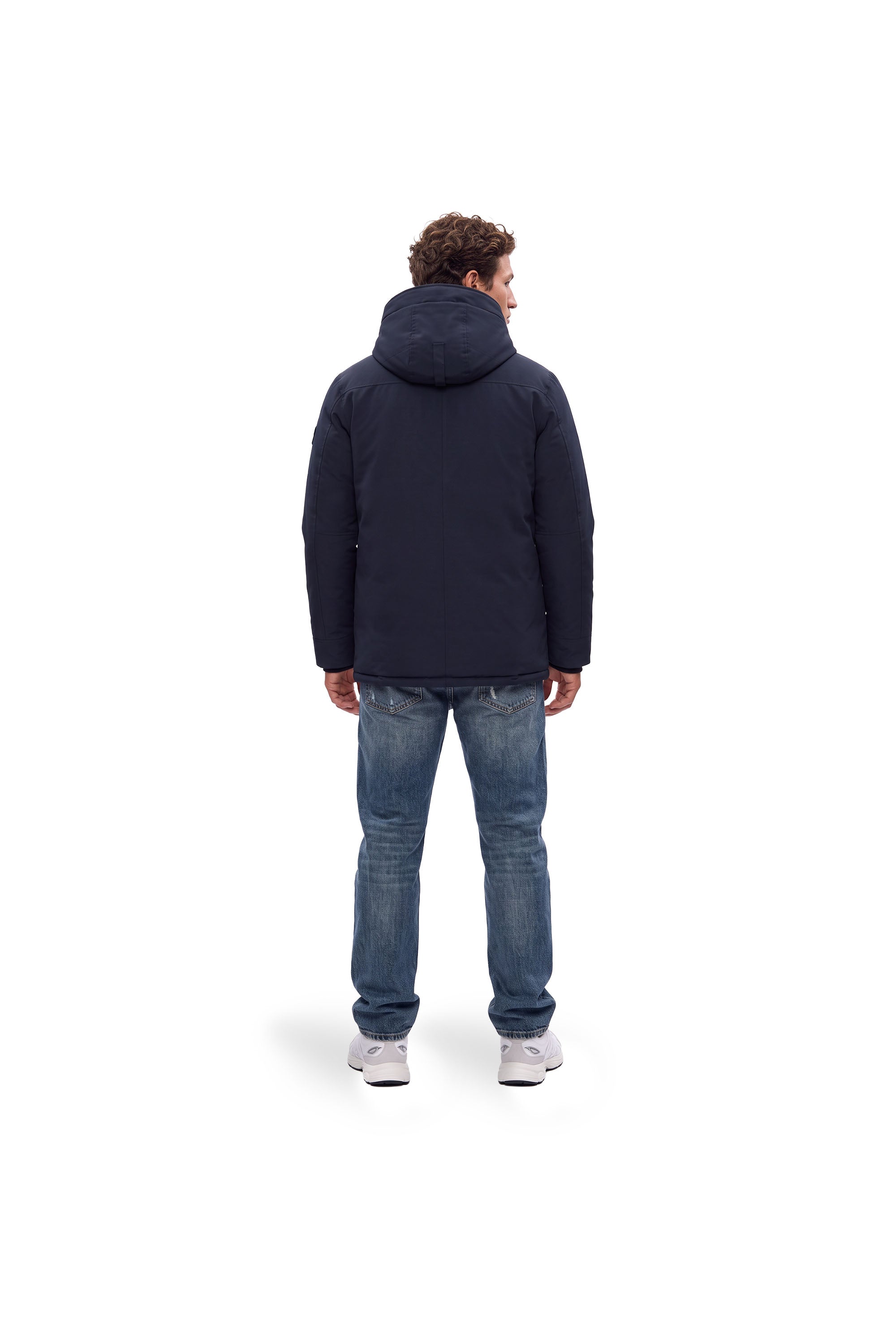 Malelions Men Casual Parka Jacket | Navy