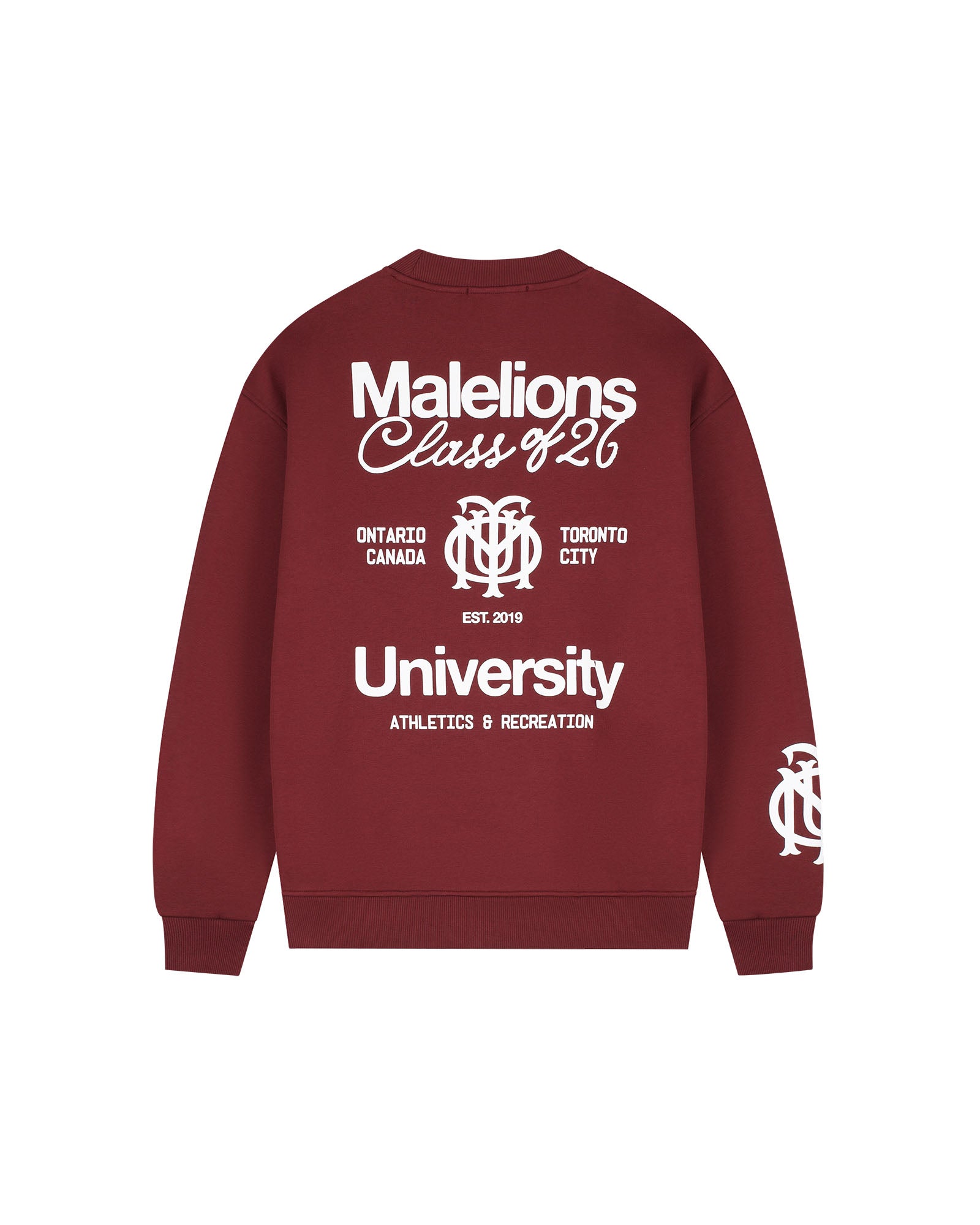 Malelions Men Class of 26 Sweater | Burgundy