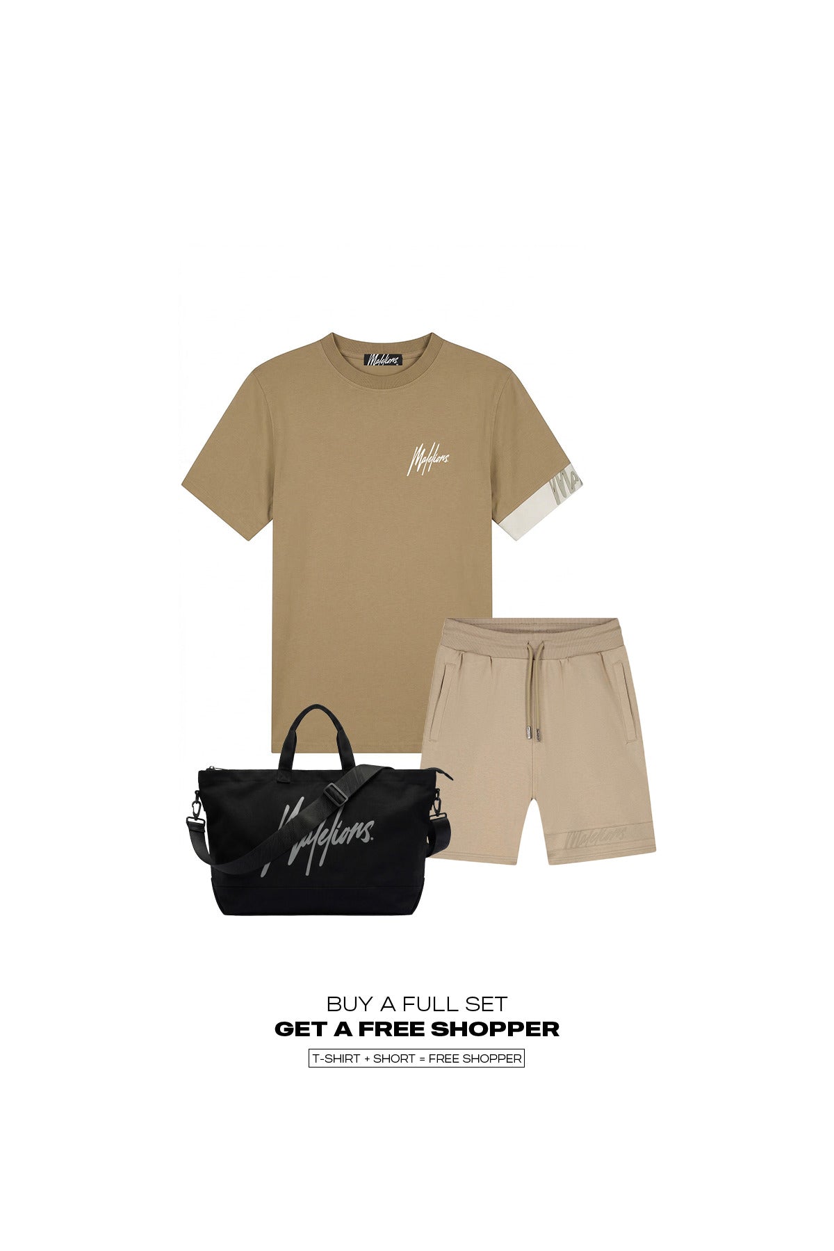Malelions Men Captain T-Shirt 2.0 | Sage Brown