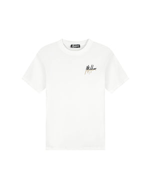 Malelions Men Split T-Shirt | White