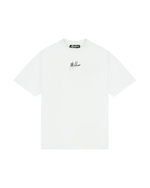 Malelions Men Oversized Split T-Shirt | White