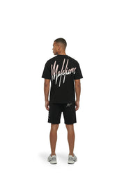 Malelions Men Oversized Split T-Shirt | Black