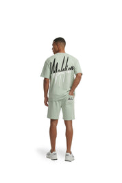 Malelions Men Split Shorts | Pale Green