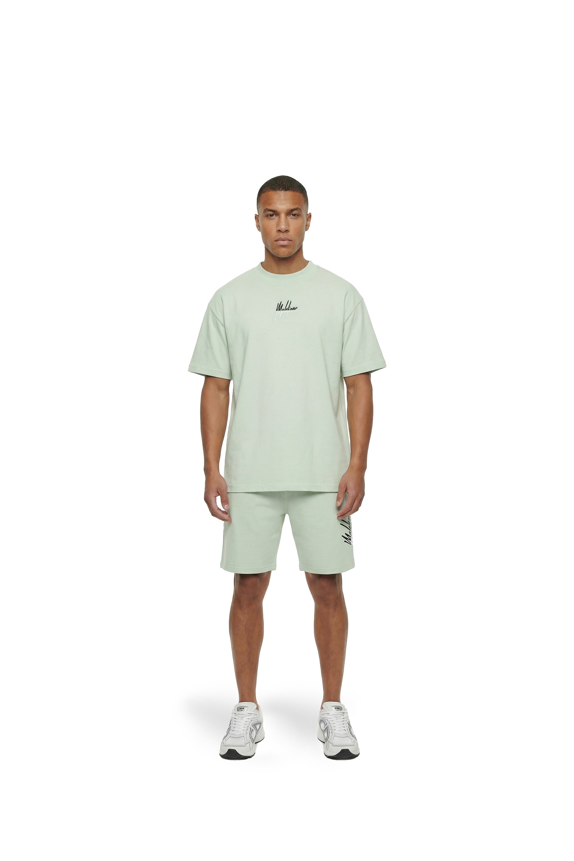 Malelions Men Split Shorts | Pale Green