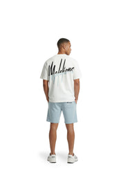 Malelions Men Oversized Split T-Shirt | White