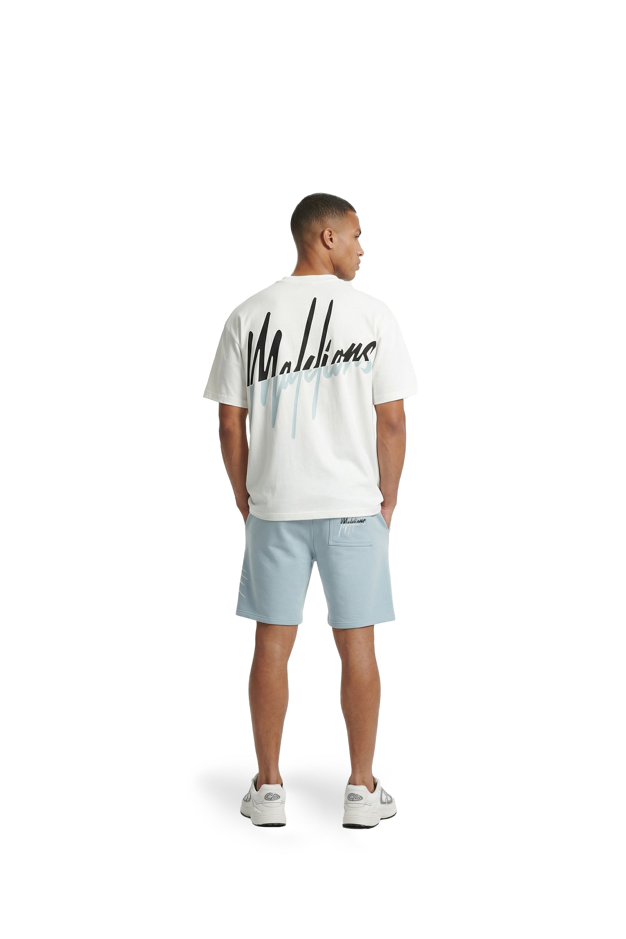 Malelions Men Split Shorts | Ice Blue