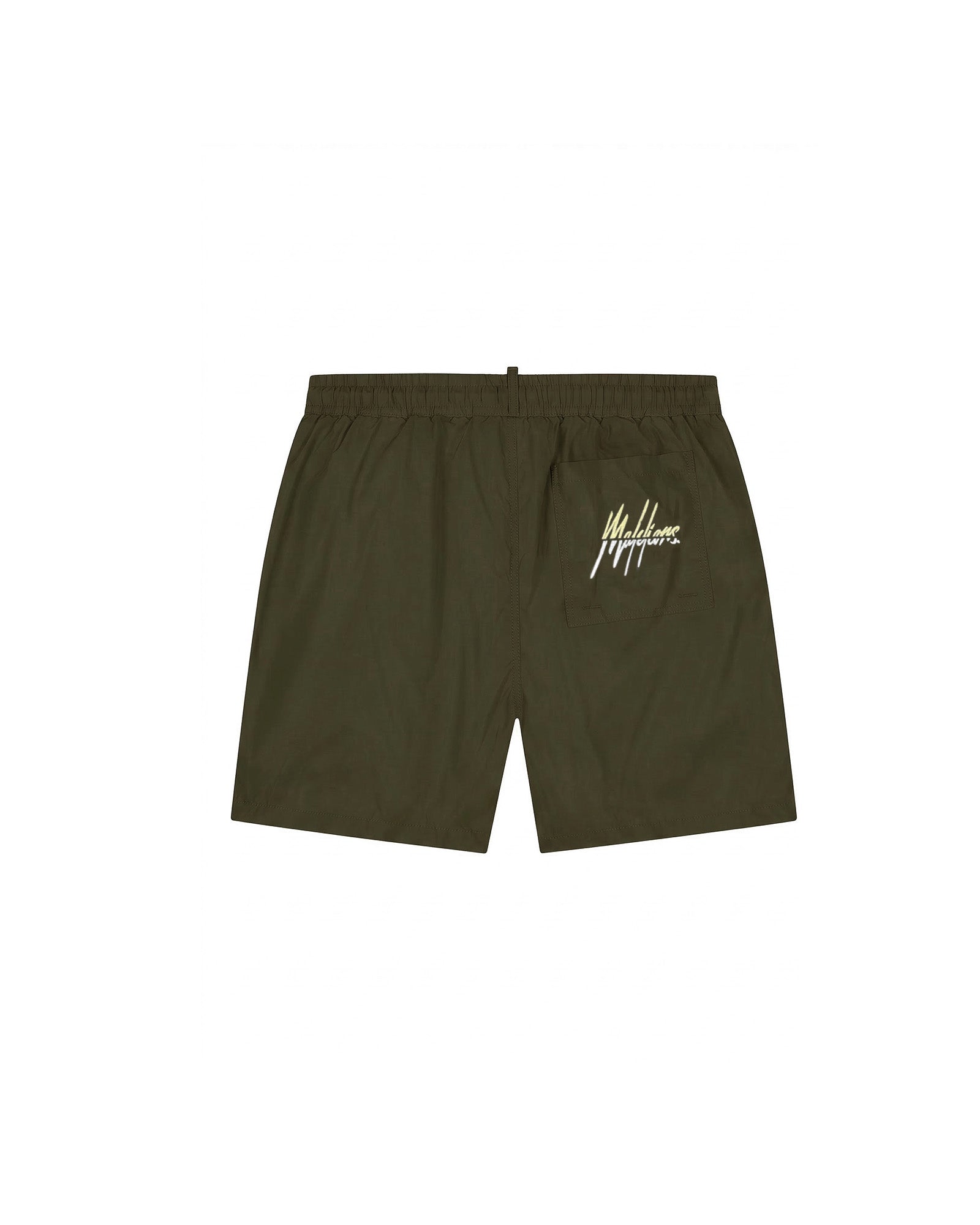 Malelions Men Split Swim Shorts | Vintage Green