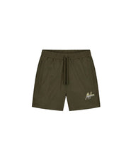 Malelions Men Split Swim Shorts | Vintage Green