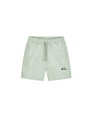 Malelions Men Split Swim Shorts | Pale Green