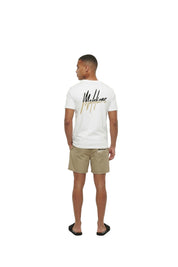 Malelions Men Split T-Shirt | White