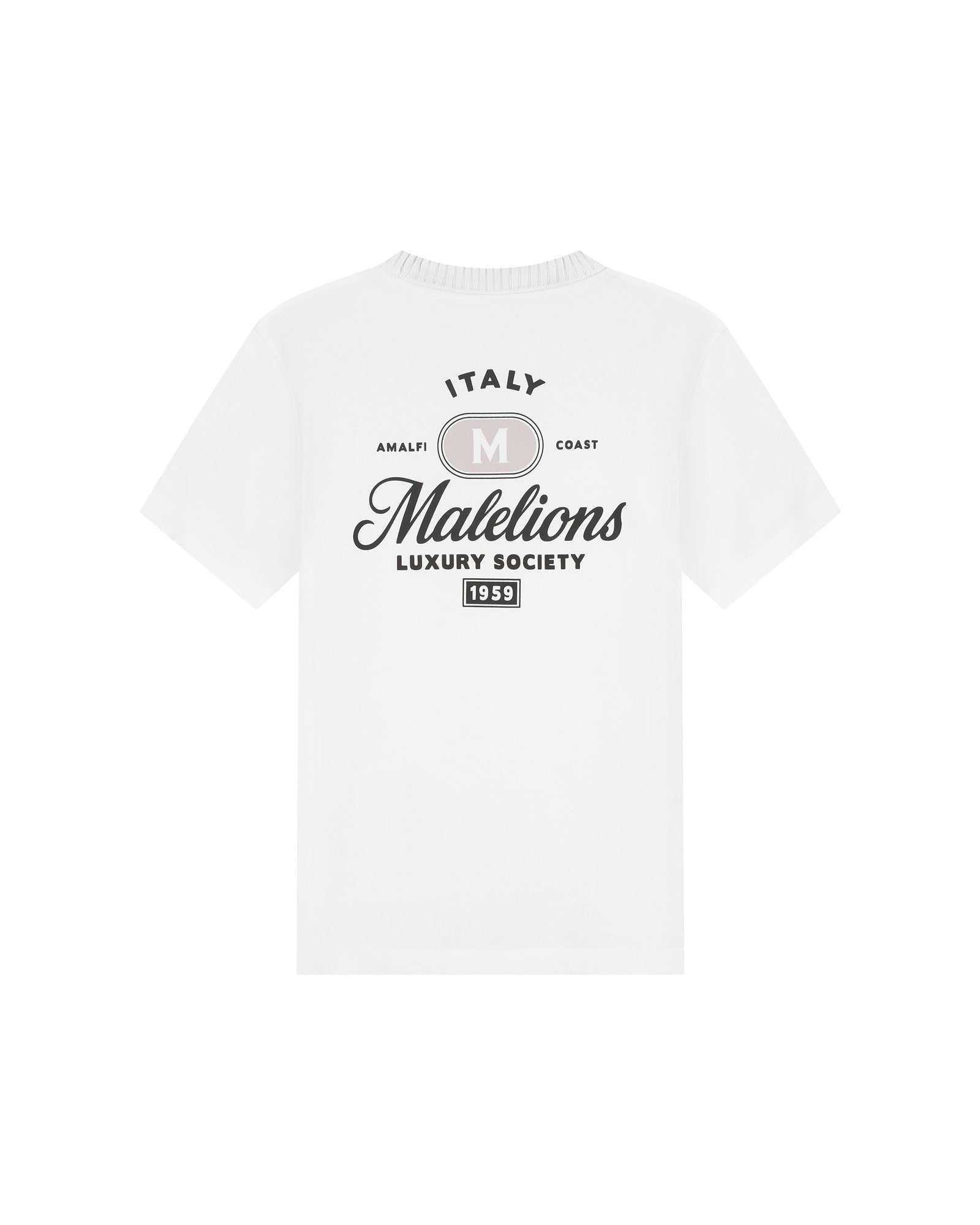Malelions Men Luxury Stamp T-Shirt | White
