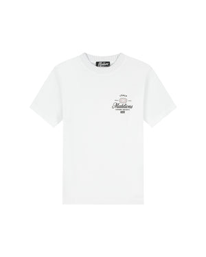 Malelions Men Luxury Stamp T-Shirt | White
