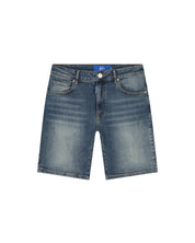 Malelions Men Washed Denim Shorts | Light Blue