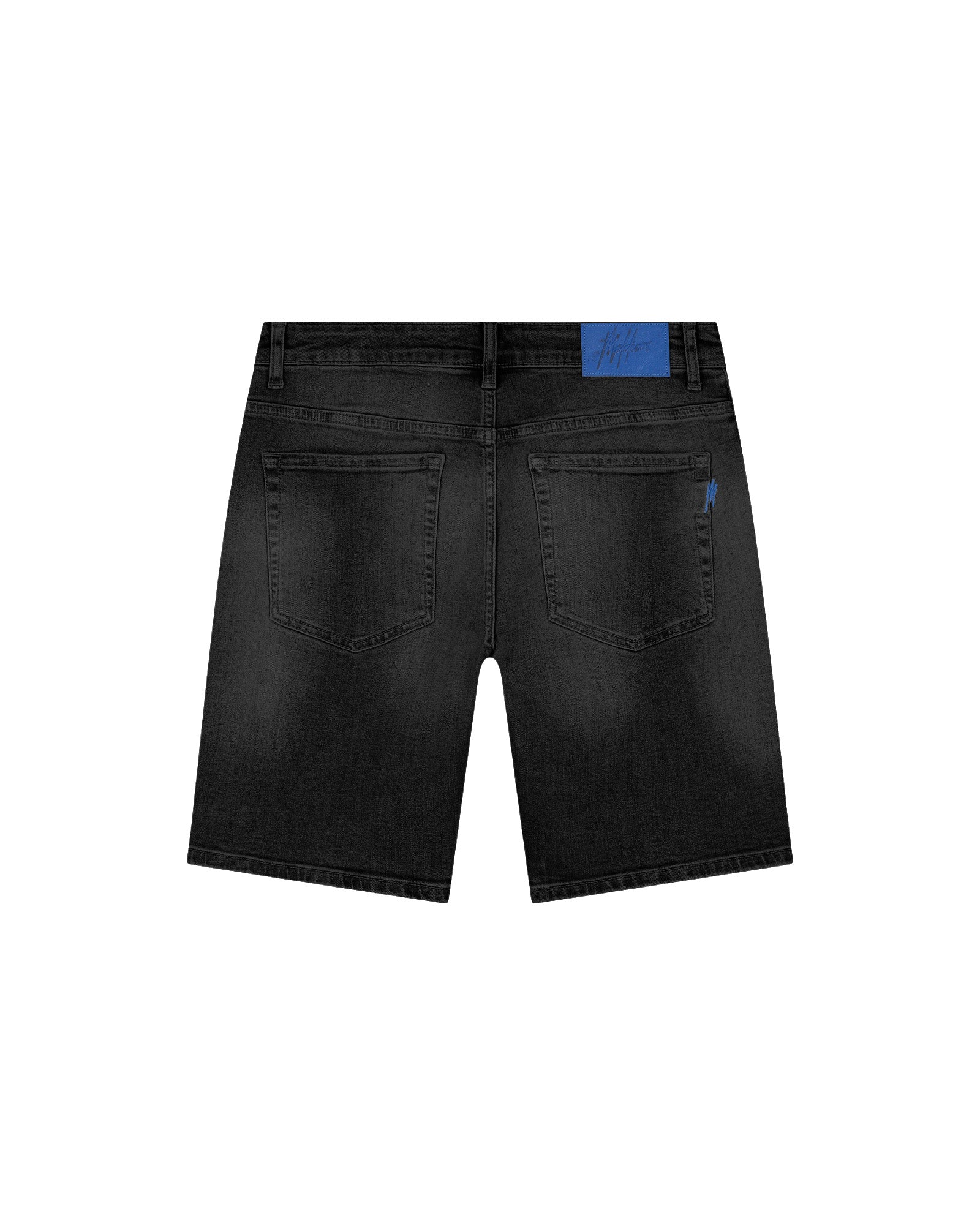 Malelions Men Washed Denim Shorts | Black Rinse